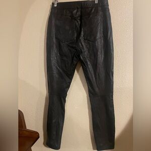 SPANX Black Faux Leather Leggings